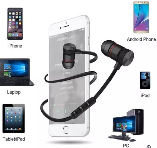 Wireless Earphone | Fones de Desporto Bluetooth para Android iPhone iO64738210754690120