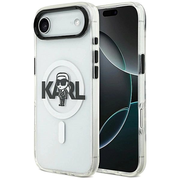 Etui Karl Lagerfeld IML Karl Sketch Logo MagSafe do iPhone 17 Air - pr
