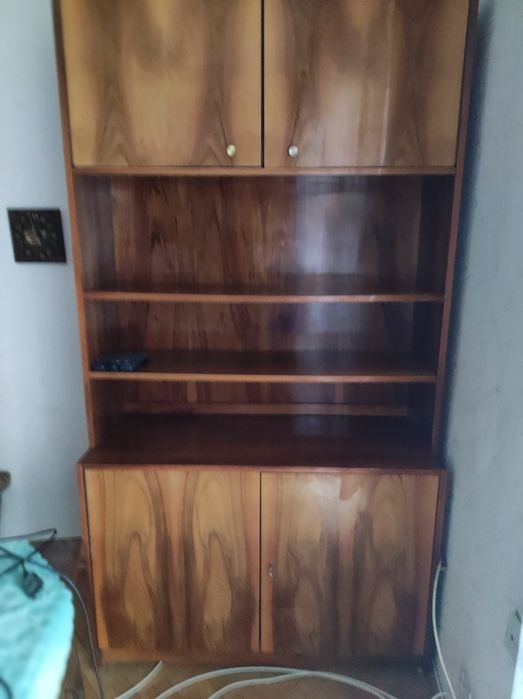 Meblościanka koniec lat 70, połysk, 4 el. + Ława rozkładana GRATIS!!!