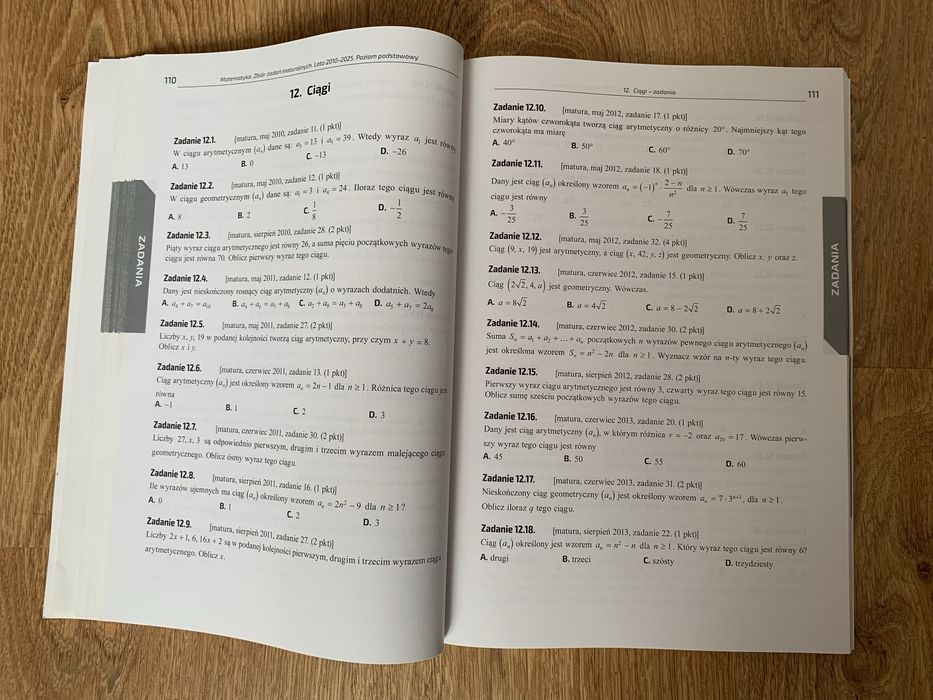 Zbiór zadań maturalnych z matematyki