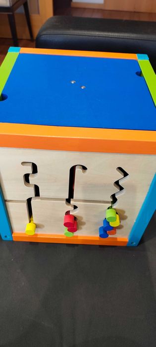 Cubo de Atividades 5 em 1 em Madeira - Universe of Imagination DISCOVERY (Como Novo)