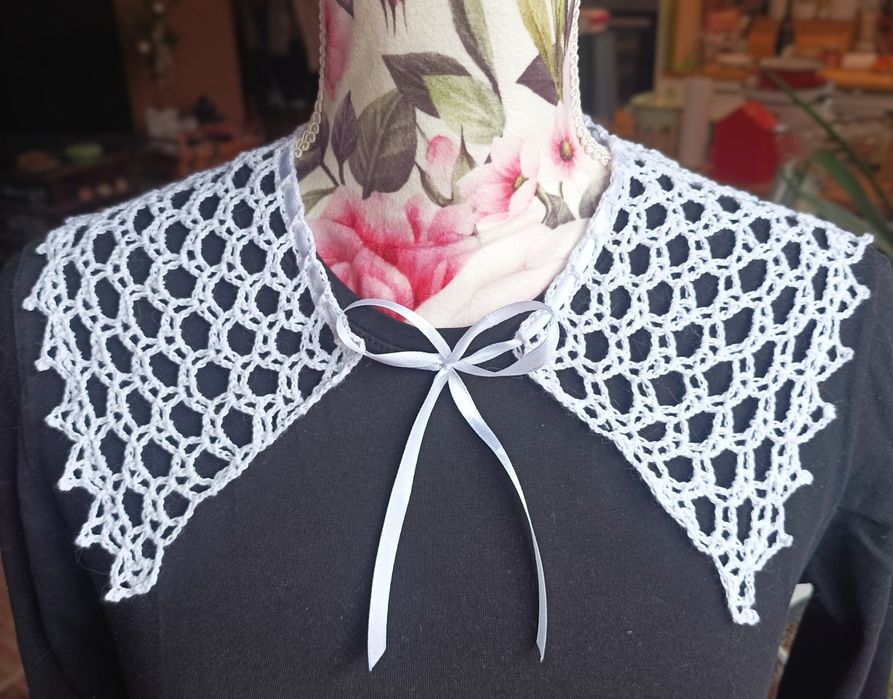 Kołnierzyk na szydełku