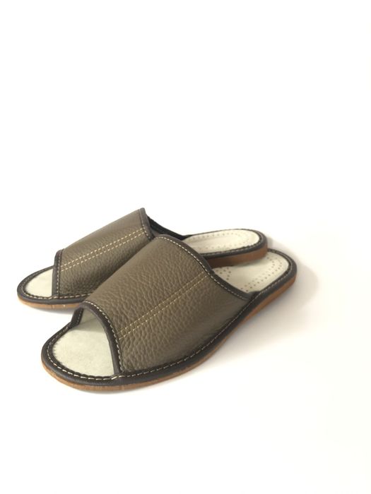 Тапки хатні чоловічі шкіряні