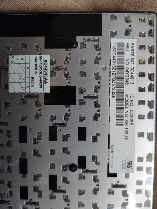 Клавіши Lenovo ThinkPad T540p T550 T560 розборка, поштучно