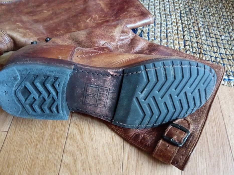 Frye стильные кожаные сапоги.