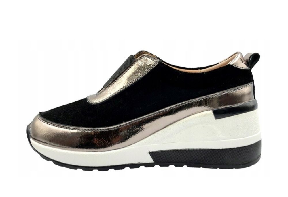 Snacersy damskie skórzane S.Barski