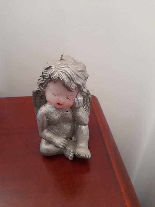 Vela anjinho decorada