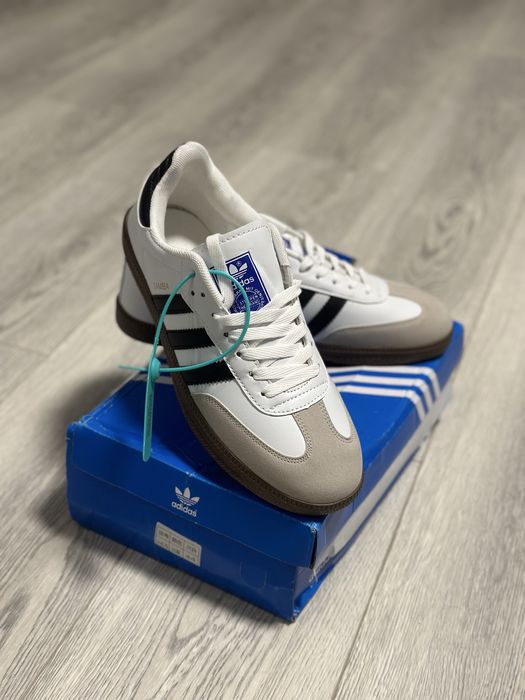 Кросівки Adidas Samba OG White Black Розмір 43 Нові в коробці