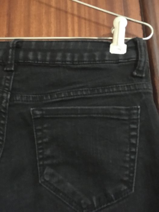 Calça de ganga preta tam 34