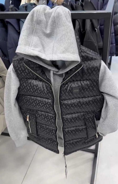 HUGO BOSS жилетка оригинал мужская черная хуго босс безрукавка S M L XL XXL 3XL сток stock