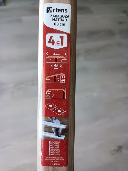 Perfil aluminio conjunto de 14 peças