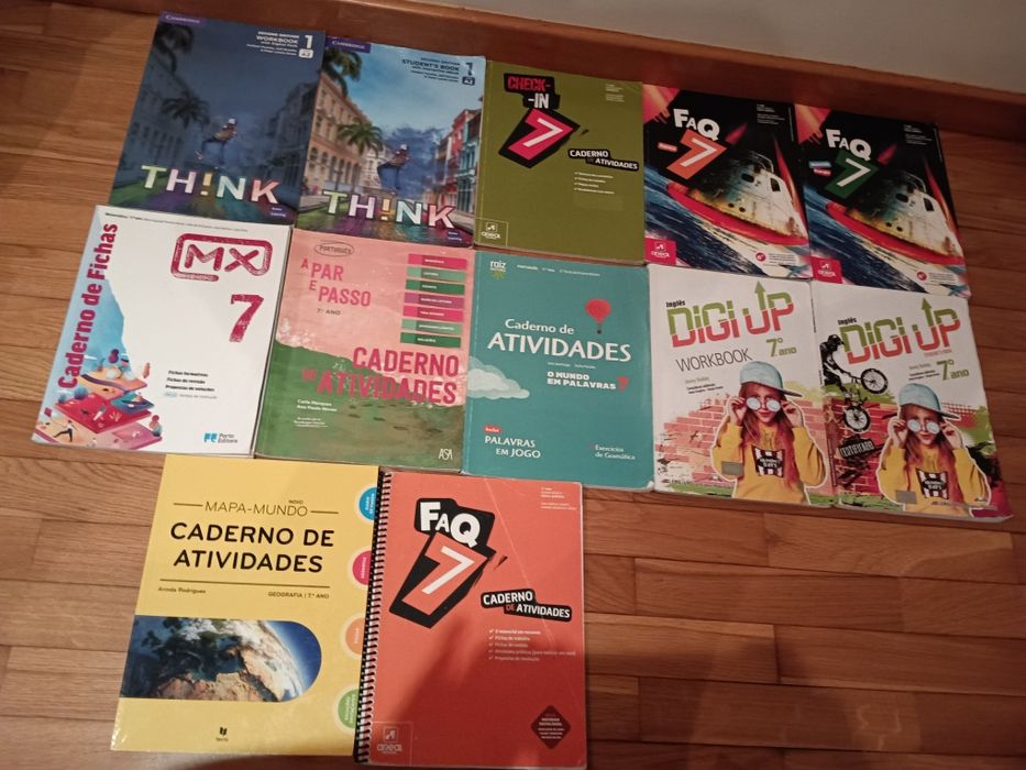 Manuais Escolares e cadernos de atividades 7ºano