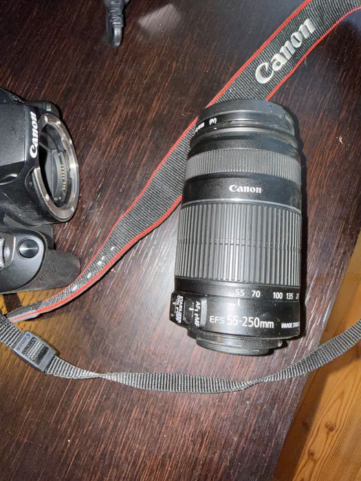 Canon eos 250 d + 2 obiektywy w tym macro