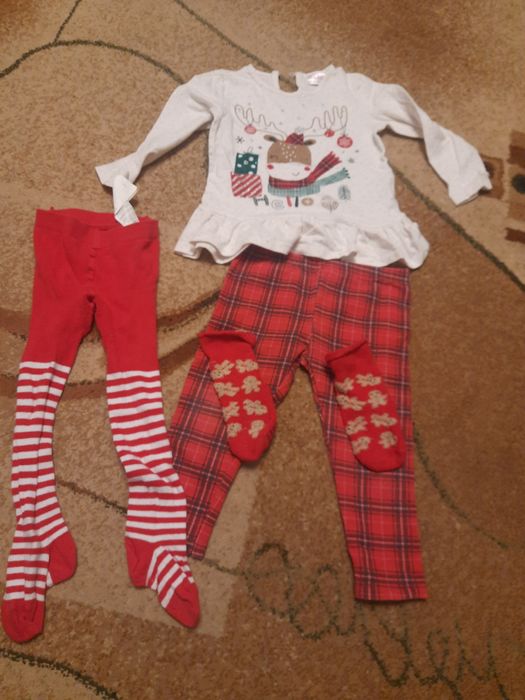 Komplecik świąteczny rozm 92 + gratis