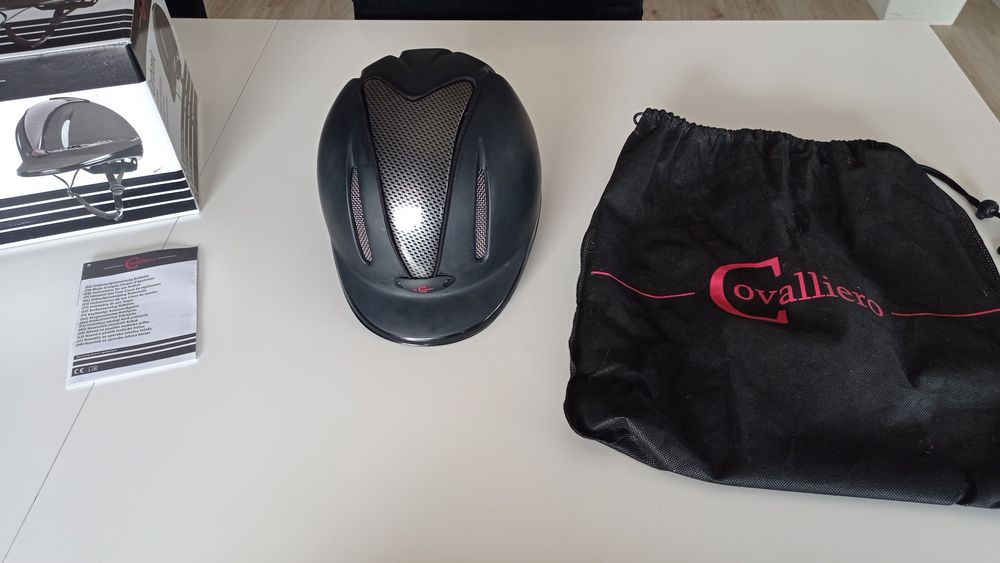 Kask jeździecki Carbonic, antracyt 53-57
