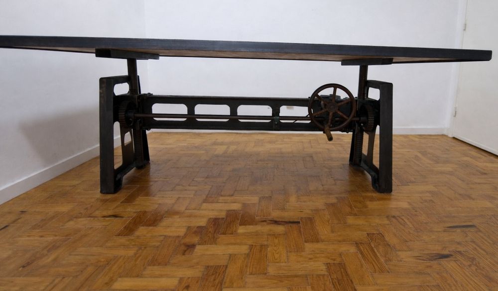 Mesa de jantar/escritório industrial