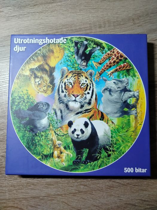 Puzzle okrągłe zwierzęta 500