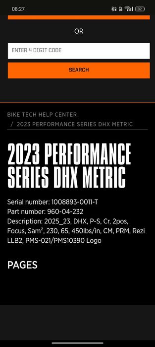 Nowy damper Fox DHX Metric 230x65. 2023 r