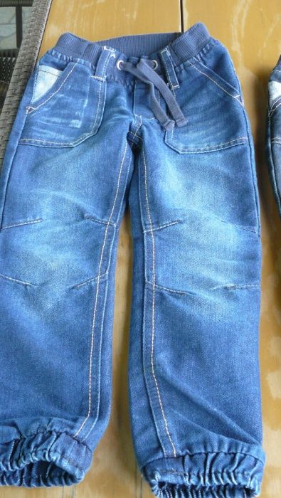 Spodnie jeansowe na gumce 3 rozm.komplet