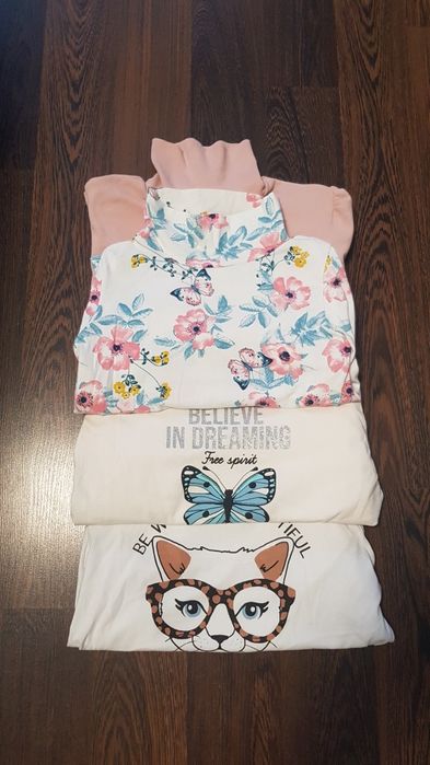 Лонгсліви гольфіки дитячі 4 шт брендові  Zara Reserved