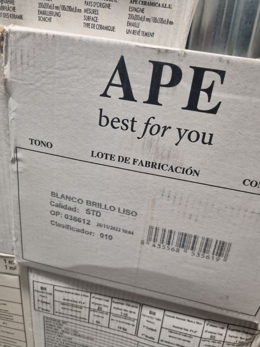 Płytki Ceramica APE białe 20x20