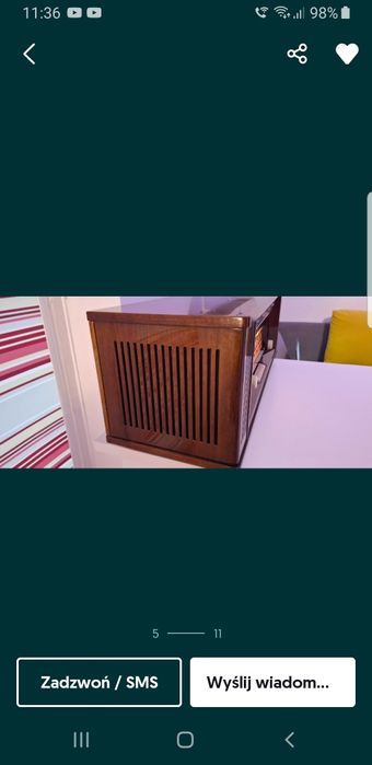 Bardzo Duże Radio Lampowe z 1964 r Philips B7X44A Stan Kolekcjonerski