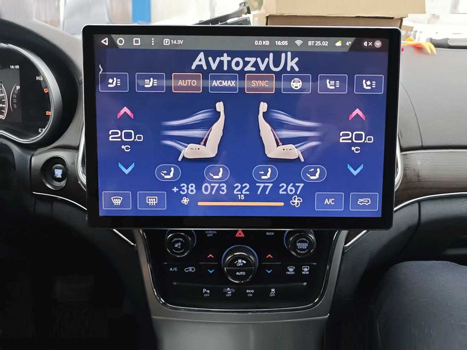 Магнитола GRAND CHEROKEE Jeep NITRO Dodge COMMANDER CarPlay Android 16
