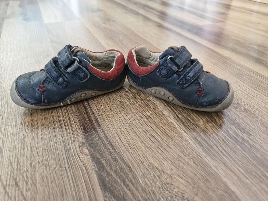 Skórzane buty na rzep, roz.20.5