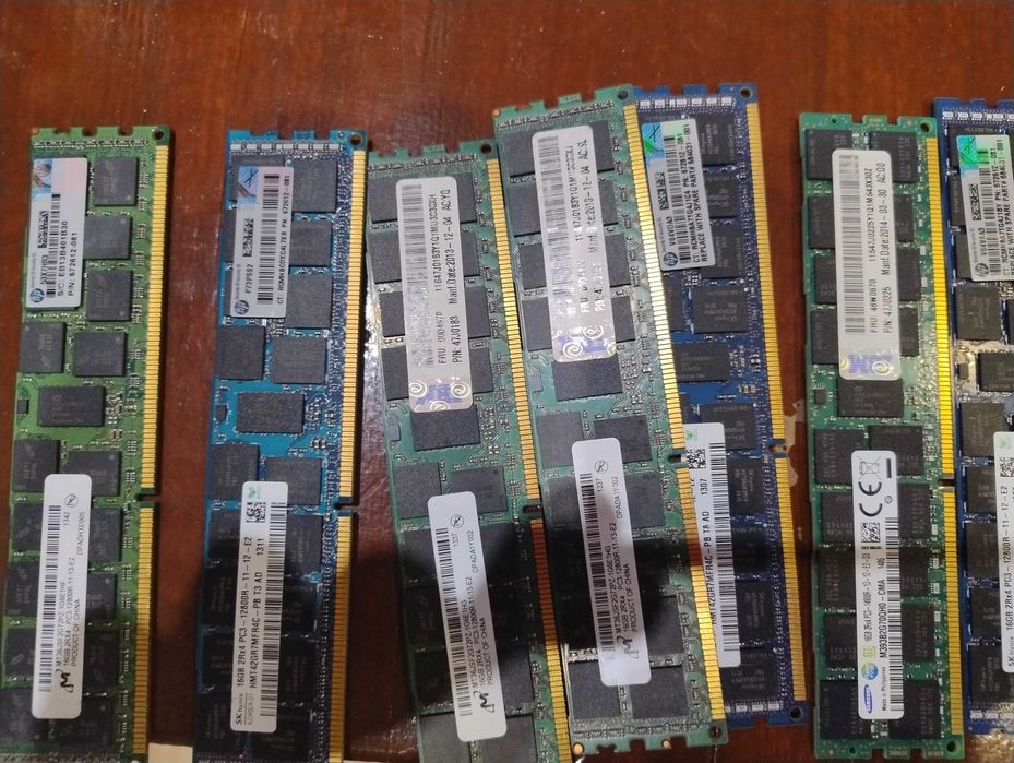 Pamięci serwerowe Ram 16 gb. DDr3