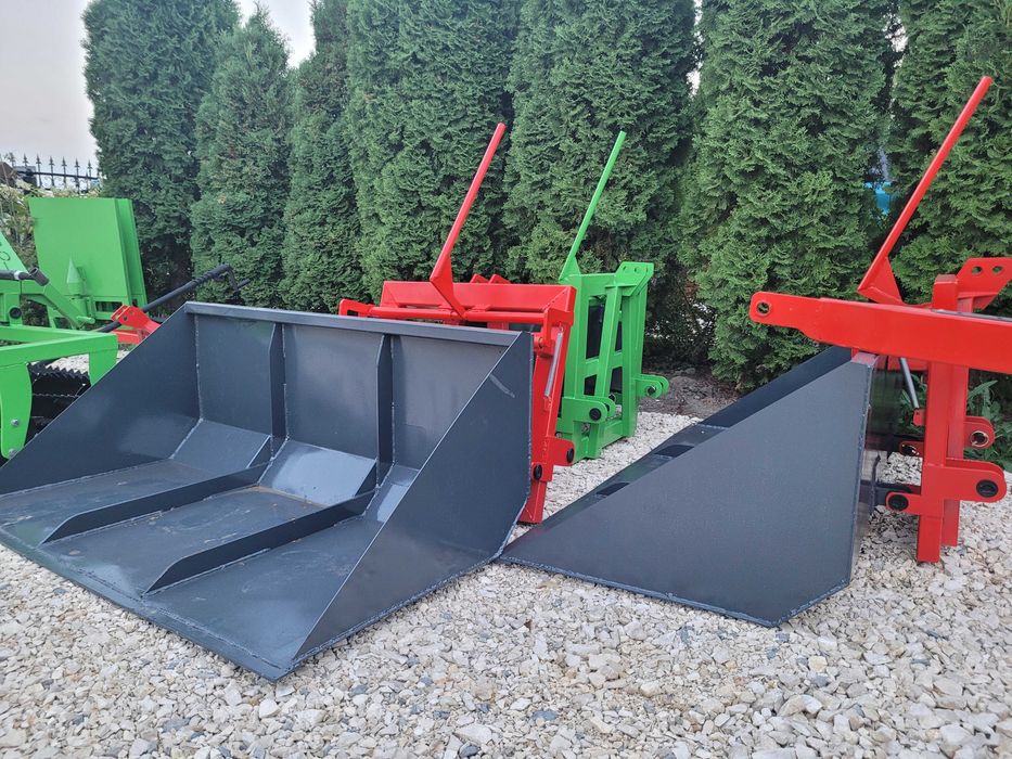 Łyżka łycha z kiprowaniem na tył ciągnika/ mini traktorka 1.2m 1.5 1.8