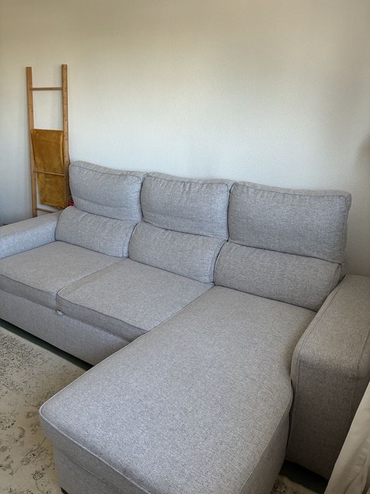 Sofá-cama c/ chaise longue - SANDLER Gato Preto