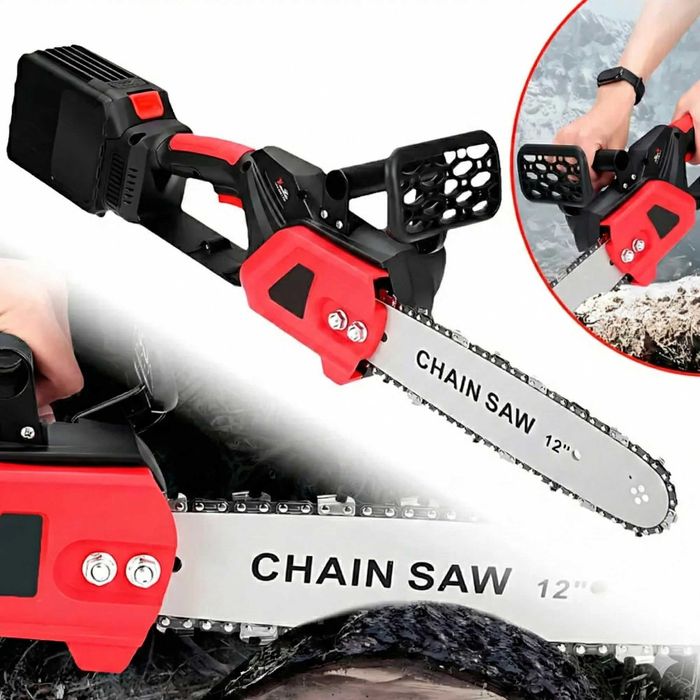 Акумуляторна міні пила електро пилка 12" 48V +2АКБ електропила + кейс