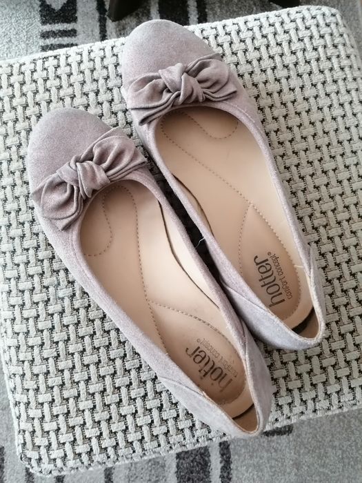 Baleriny damskie skóra naturalna rozmiar 42 wkladka 27 cm.