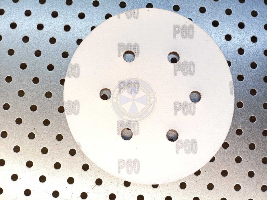 50szt. A60 Krążek na Rzep 150mm z otworami Papier Ścierny 150mm 60