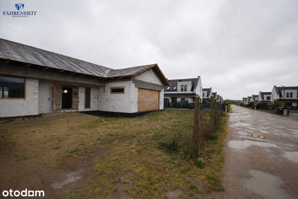 Dom parterowy 136 m² | Garaż 2-stan. | Skowarcz