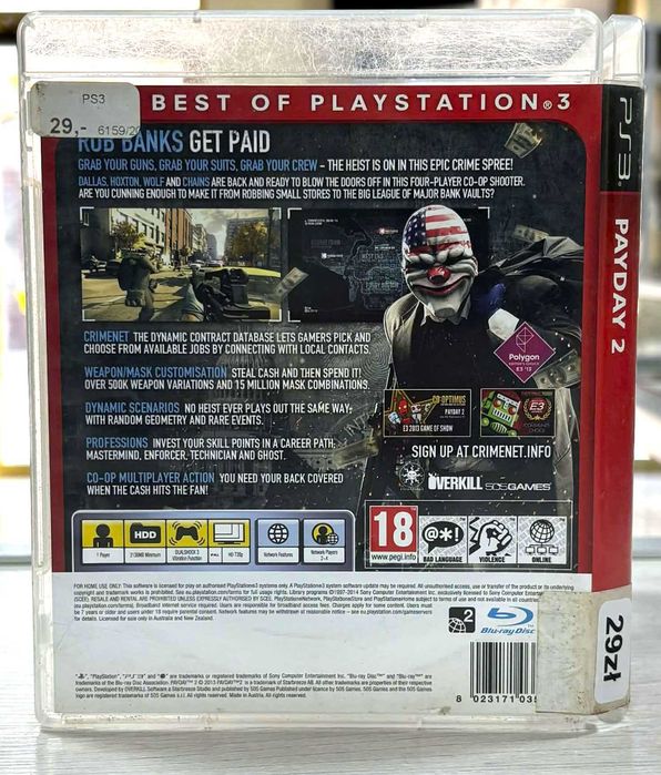 gra ps3 payday 2