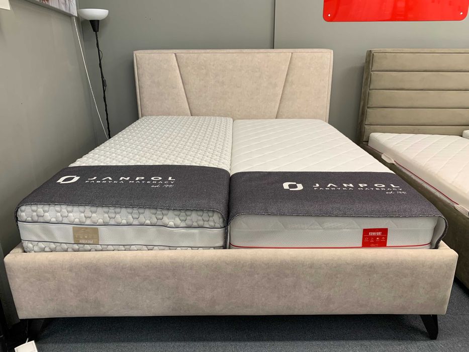 Łóżko Bed Design Valerio rama light z pojemnikiem 160x200-Ekspozycyjne