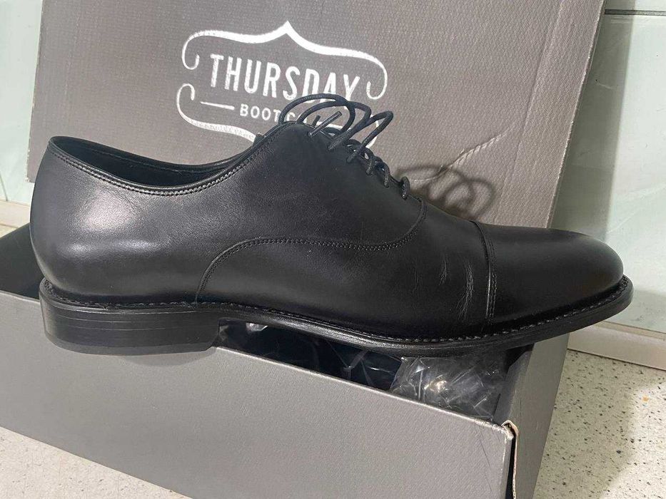 Мужские туфли американского бренда  Thusday boots натуральная кожа, только 46-й размер! Новые!