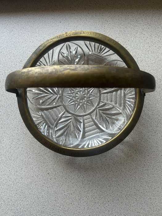 Bracia Henneberg kryształowa żardniera Szkoła Jazdy Konnej 1939r