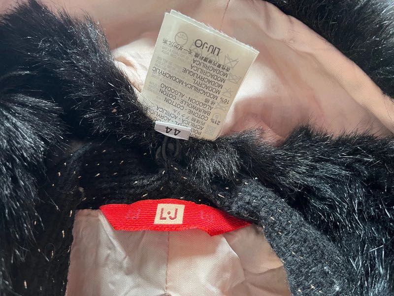 Liu jo żakiet marynarka vintage obszyta złotą nitką