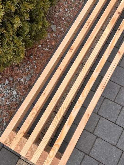 Ławka drewniana 150 cm – styl loft / skandynawski – ręcznie robiona