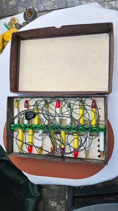Komplet lampki choinkowe Volta z Prlu,lata 60