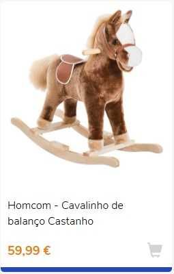 Cavalinho de baloiço Castanho