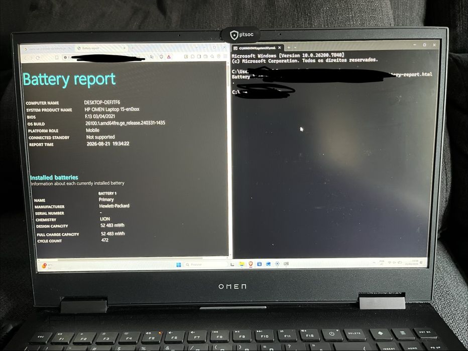 Omen Laptop 15.6’ AMD Ryzen 7 RTX 2060 16GB RAM