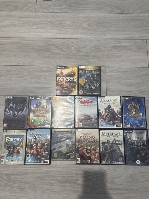 Zestaw 14 gier na pc na płycie