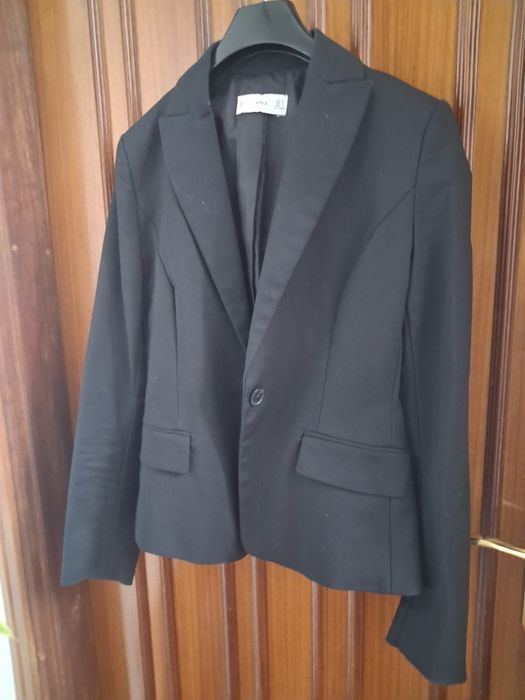 Blazer preto mango
