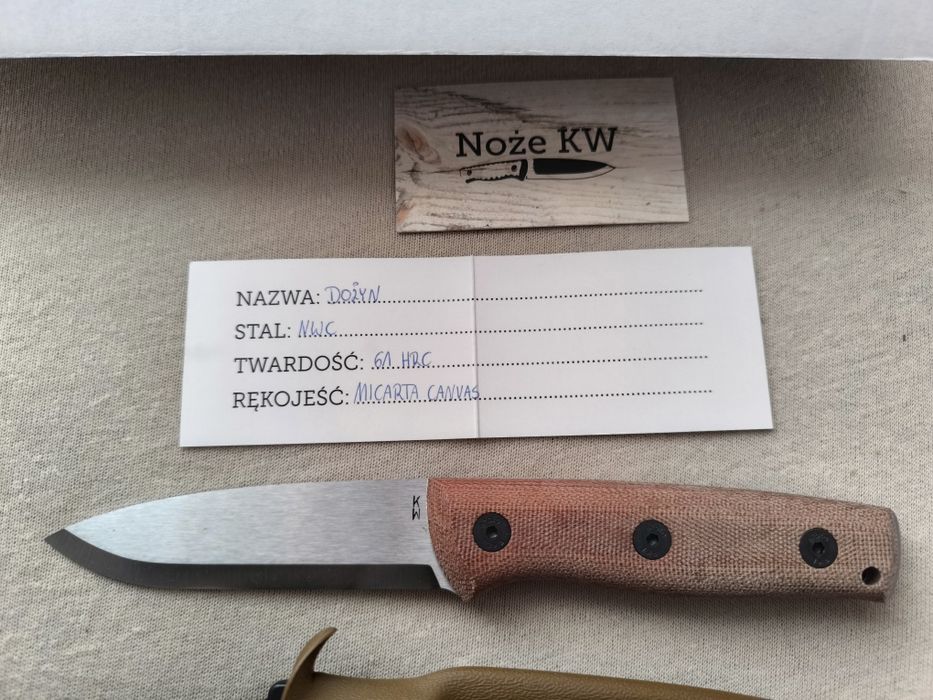 Nóż KW Knives Dożyn Premium Natural Micarta