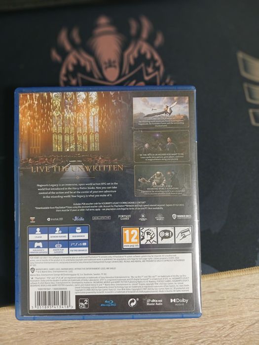 Диск hogwarts legacy для ps 4 + унікальні коди для гри,  диск оригінальний без подряпин