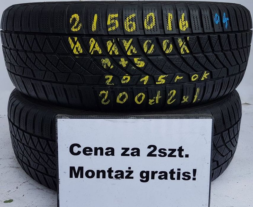 215/60/16 hankook cena za 2 szt. zimowe* wa-wa centrum gwarancja monta