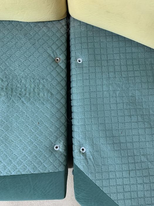 Sofá 5 Lugares Amarelo/Verde